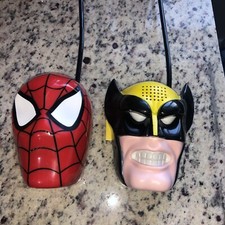 Vintage Spider-Man  Wolverine Handheld Walkie Talkies Marvel