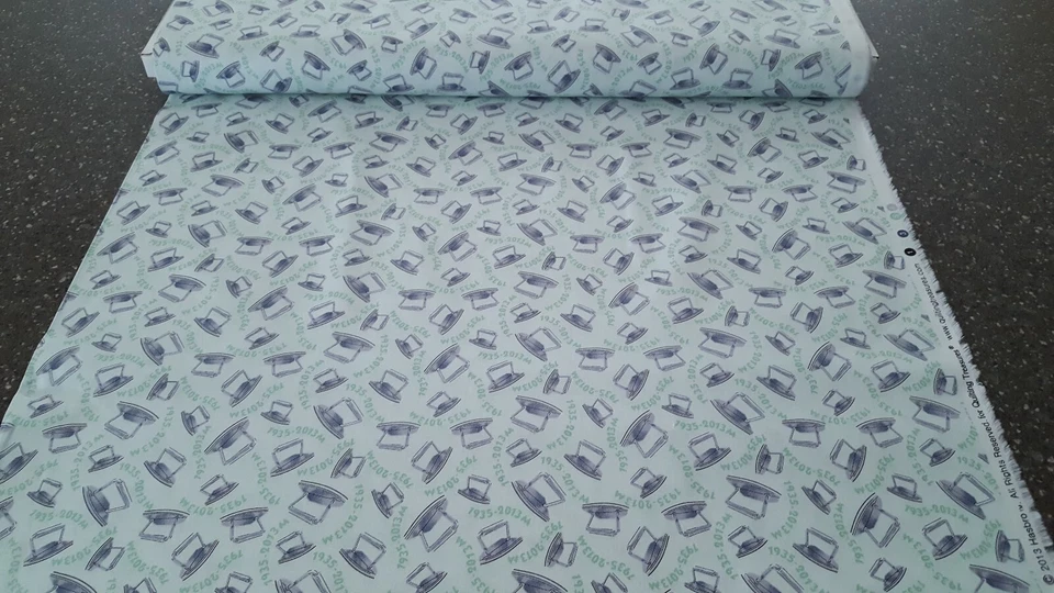 Mr. Monopoly BTY Hasbro Quilting Treasures Game Piece Iron 1935-201344 Green - Image 3 of 3