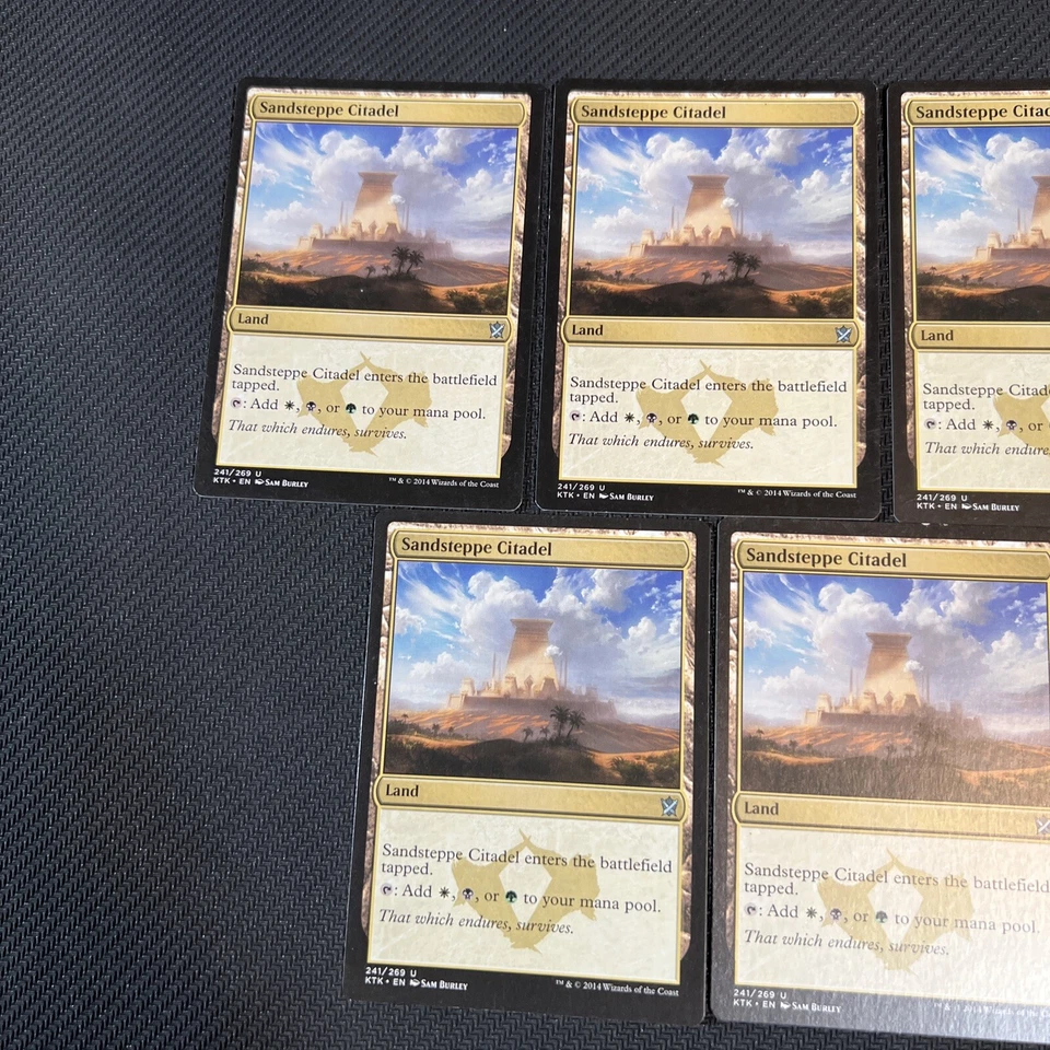 Sandsteppe Citadel Land Magic The Gathering Mtg Khans of Tarkir Card 5 - Image 2 of 4