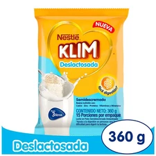 Colombia Nestle Powdered lactose free semiskimmed  Milk Klim deslactosada