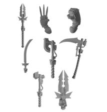 axe katana sword claws hammer maul close combat weapons space marines wolves