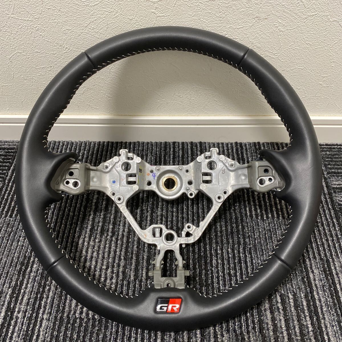 GR Toyota Harrier Noah Voxy C-HR Genuine Leather Steering Wheel