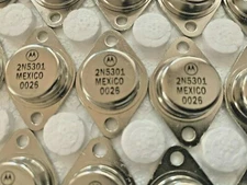 3 Pieces | 2N5301 NPN Amplifier Transistor TO-3 BY MOTOROLA