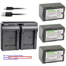 Kastar Battery Dual USB Charger for Panasonic CGR-D16 AG-DVC33 AG-DVC60 NV-D89