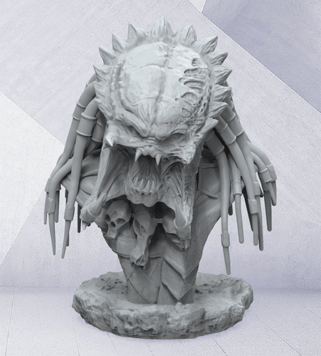 Predator Bust 3D Highfine Unpainted Figure Model GK Blank Kit New Toy In Stock - Picture 2 of 11