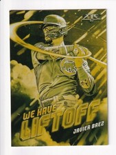 2021 Topps Fire Javier Baez Gold Minted We have Liftoff Tigers #WHL-4