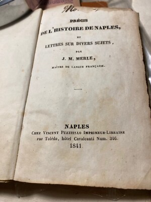 Genau aus der Geschichte von Neapel...von J.M.Merle... Puzziello 1841