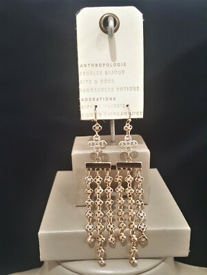 ANTHROPOLOGIE  Women's Statement Earrings , Ornate  Chandelier Earrings NWT