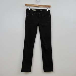 AG-Adriano-Goldschmied-Jeans-The-Stevie-Slim-Straight-Black-Size-24