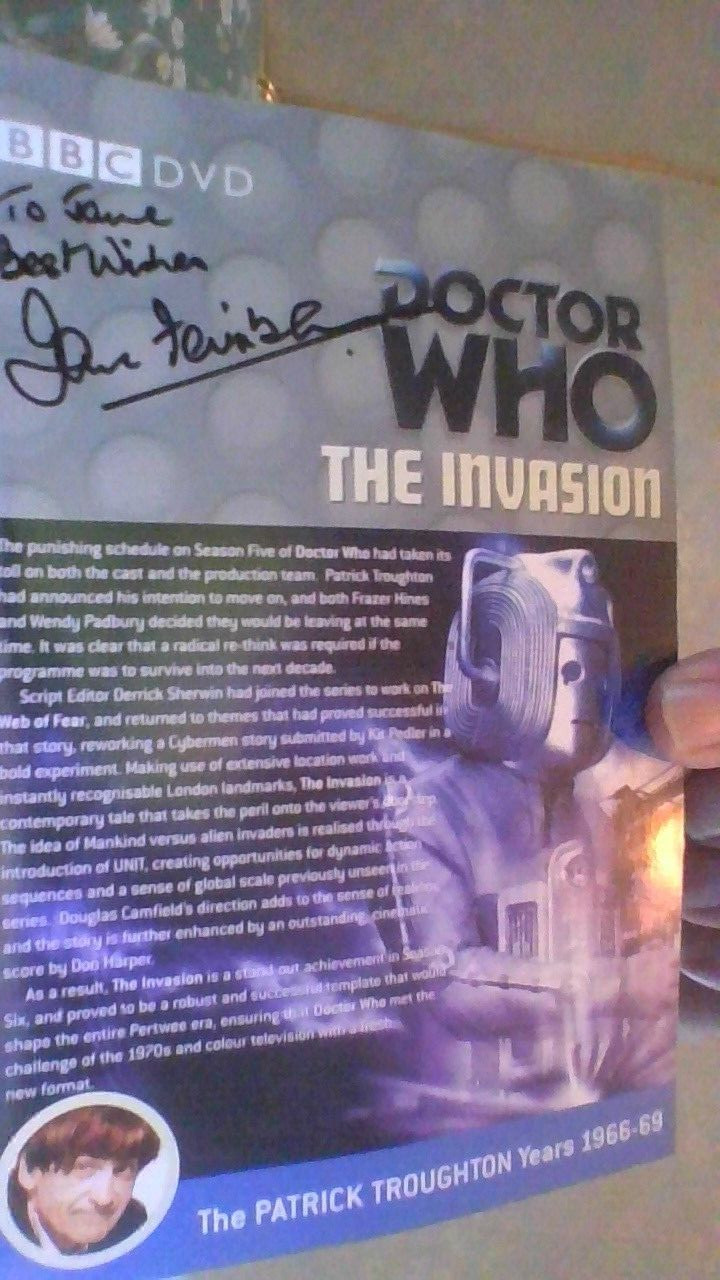 Doctor Who - The Invasion - DVD signed autograph by IAN FAIRBAIRN - Mark Gregory