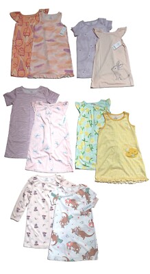 Carter's Toddler & Girls 1-2-PC Nightgown Sets; Sizes 2T, 2-3, 3T, 4T, 6-7, 8-10