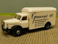 1/87 Brekina Henschel Hs 140 Grauvogel Modell Gravur Form Koffer-Lkw