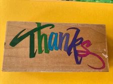 Thanks Posh Impressions Rubber Stamp by All Night Media