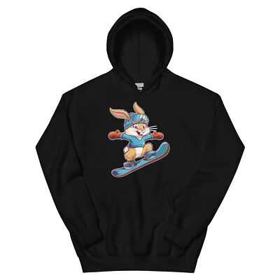 Rabbit Snowboarding Ski Snowbard Winter Hoodie | eBay