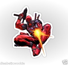 Marvel Deadpool Movie Sticker decal car laptop scrapbook mutant x men 8 guns