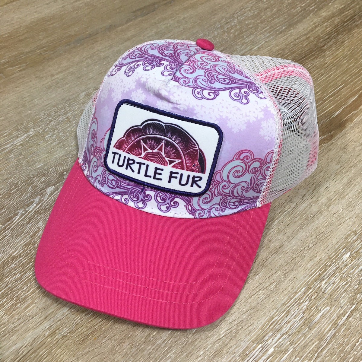 Turtle Fur Floral Sun Hat in Pink, Yellow & Purple Hats & Outdoor Accessories for All Seasons – Turtle Fur® main image 3