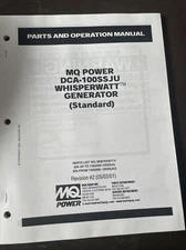 DCA-100SSJU Generator MQ Multiquip Parts List operation book Manual catalog shop