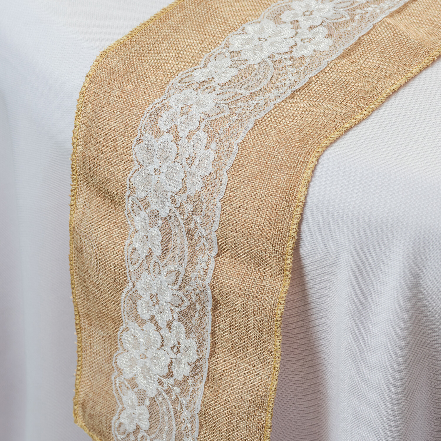 Hessian Jute Table Runner Rustic Decor for Weddings, Banquets