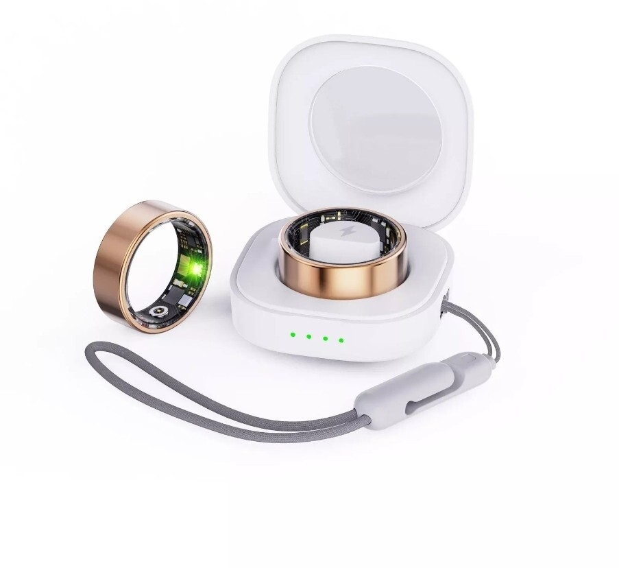 Ring Smart Tracker - Health & Fitness Monitor with Heart Rate, Blood Oxygen, Sleep Tracking-image