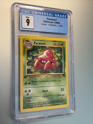 Parasect (1st Edition) graded CGC 9 for sale on eBay