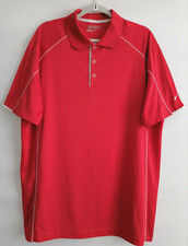 Nike Golf Dri Fit Mens Red Short Sleeve Tour Performance Golf Polo Shirt Size XL