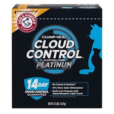 Arm  Hammer Cloud Control Platinum Multi-Cat Clumping Cat Litter with Hypoal...