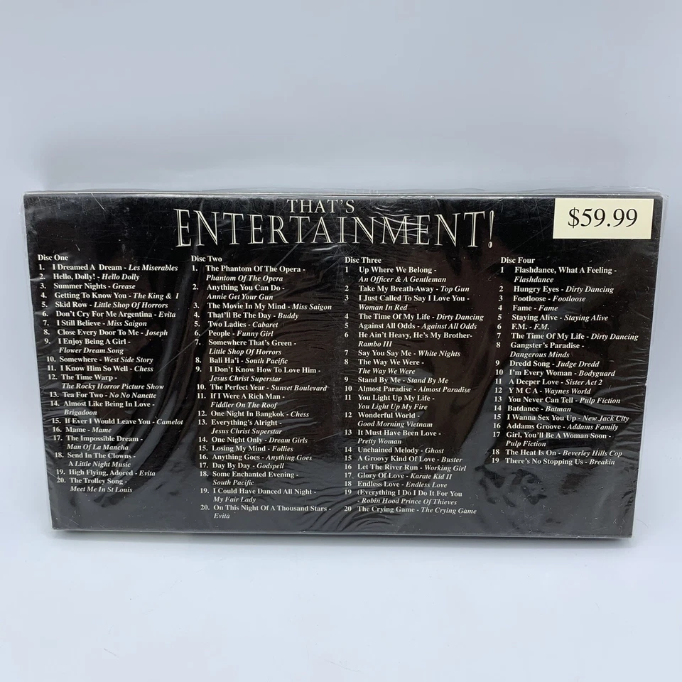 New Sealed That’s Entertainment 4 CD Collection 79 Songs Big Screen Broadway - Image 2 of 3
