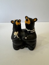 Bearfoots Bride  Groom Bears "Wedding Couple" Big Sky Carvers Jeff Fleming