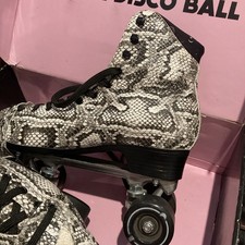 The Moon Boot Hybrid SkatesBlack/ White Snakeskin Sz 9