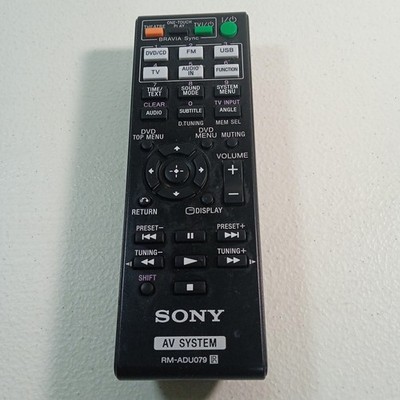 Sony RM-ADU079 AV System Remote - Tested -