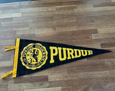 Vintage Purdue University Boilermakers College Felt Pennant