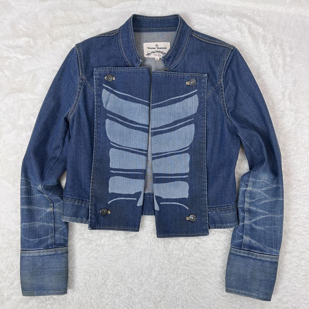Vivienne Westwood Anglomania Denim Napoleon Jacket M blue