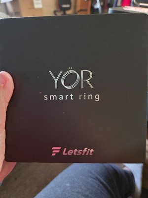 YOR Smart Ring by LetsFit   Silver Size 10   Open Box Unused   iOS/Android