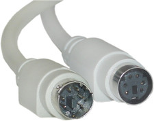 Mini Din6 PS/2 Extension Cable, Keyboard/Mouse, PS/2 Male to PS/2 Female, Minidi