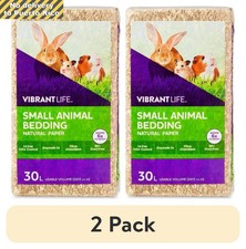 2 pack Small Animal Bedding, Natural Paper, 30 L Bag Fast delivery