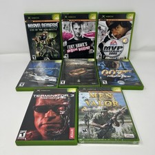 Original Xbox Game Lot 8 Games Marvel Nemesis Tony Hawk LOTR 007 Tested Bundle