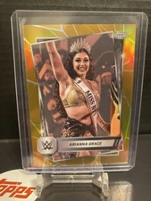 2025 Topps Chrome WWE Base Set Gold Refractor #52 Arianna Grace 46/50 SP