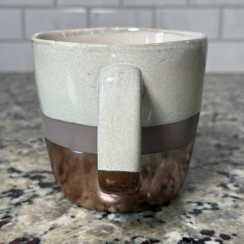 Taza estética de cerámica de tres tonos Pfaltzgraff cobre, marrón y beige 16 oz Foto 4 de 4
