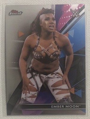 2021 Topps Finest WWE Wrestling Ember Moon Card #83 ROH Athena