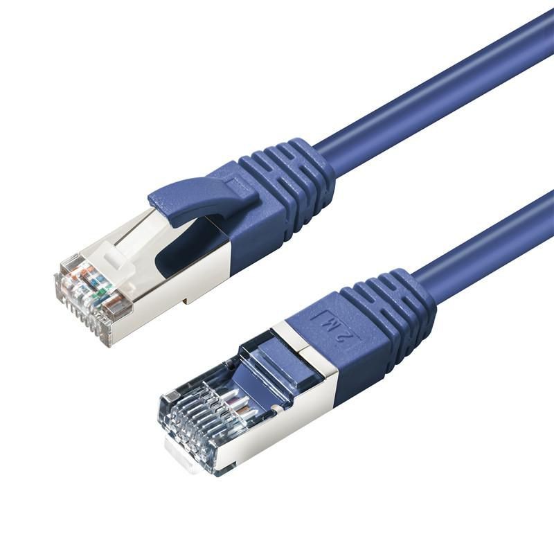 MicroConnect MC-SFTP6A005B CAT6A S/FTP 0.5m Blue LSZH