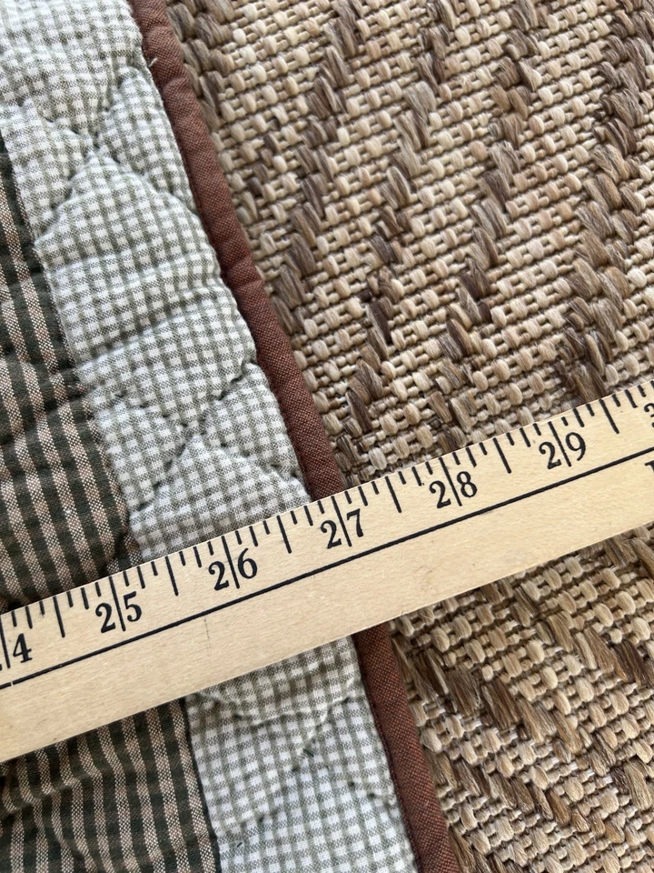 Vtg Patch Magic Quilted Pillow Shams Patchwork Plaid (set of 2) 19x25 Moose Cozy - Image 4 of 4