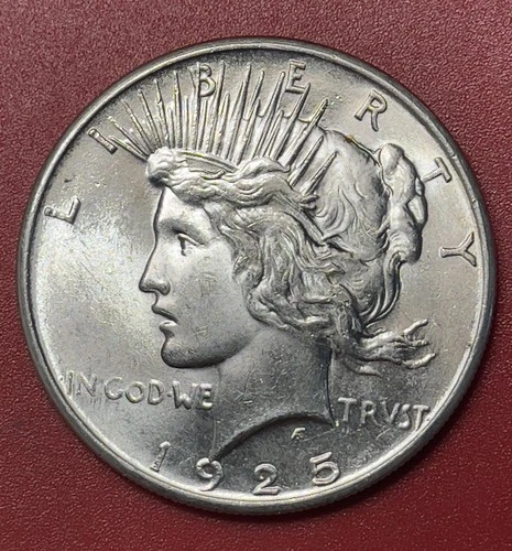 1925 P Peace Silver Dollar, Choice to Gem Uncirculated.  Better Date.