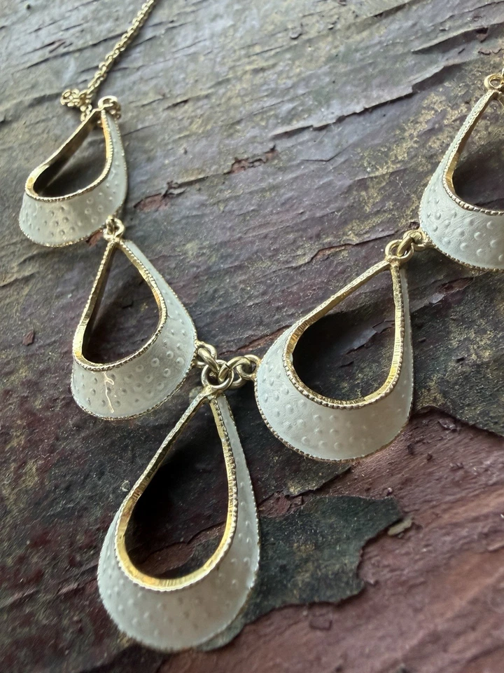 Collana NAJ Vintage NA Jørgensen Argento Sterling Smalto Norvegia 2835 - Immagine 4 di 4