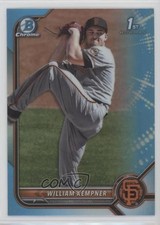 2022 Bowman Draft Chrome Sky Blue Refractor William Kempner #BDC-3 15tx