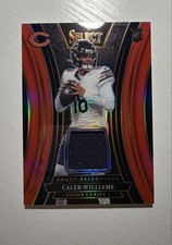 Select - Draft Selection Jersey Caleb Williams Red Prizm Rc Rookie