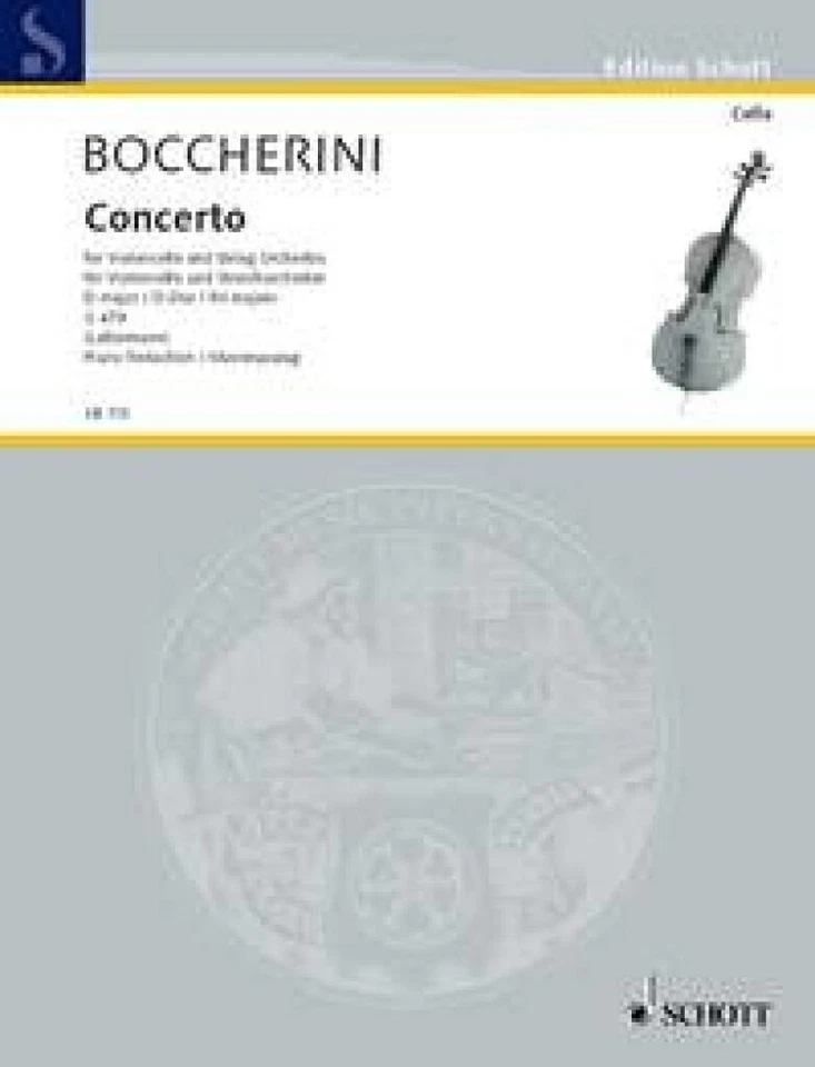 Concerto No. 2 in D Major G 479 Luigi Boccherini Piano Reduction Cello and Strin - Image 2 of 4