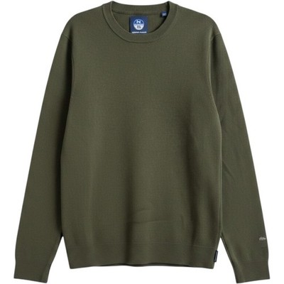 North Sails Mens Olive Green Crewneck Viscose Blend Knit Sweater XL Heavy