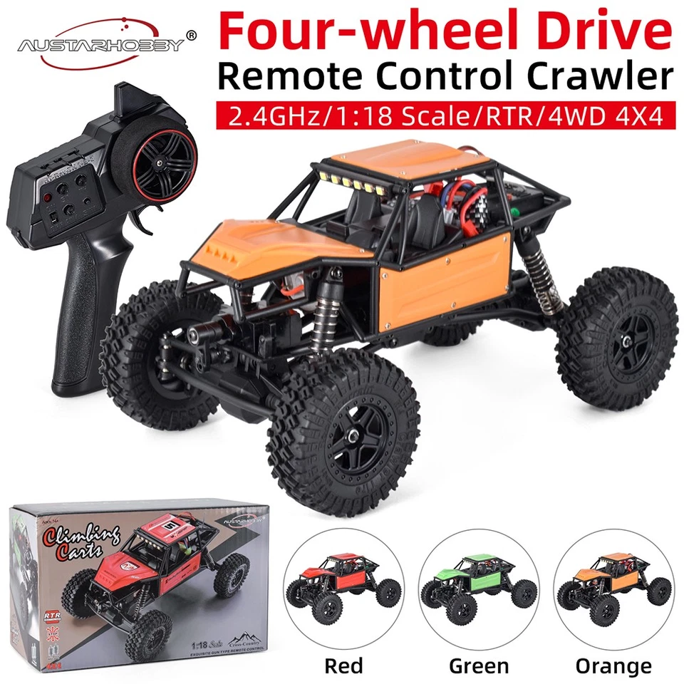 AUSTARHOBBY AX-8561 2.4G 1/18 RC Crawler 4WD Rock Sheep Climbing Car for Kids - Image 4 of 4