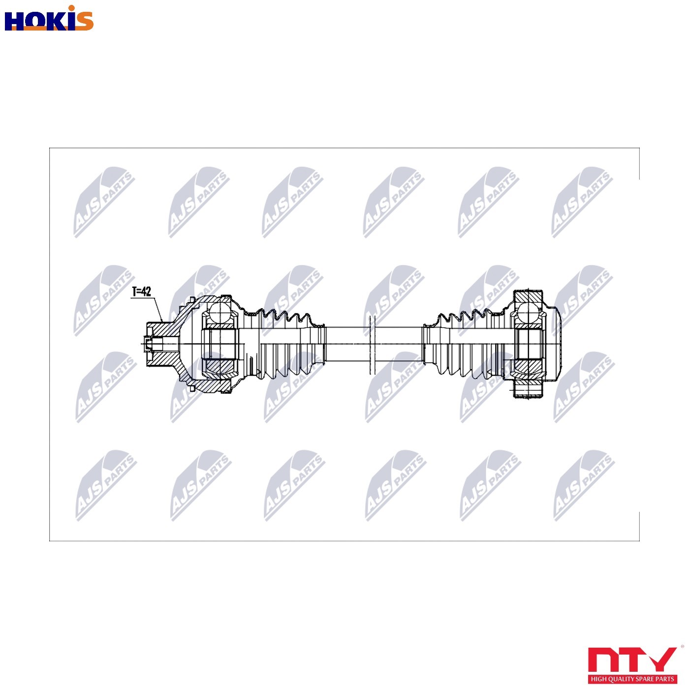 DRIVE SHAFT NPW-AU-081 FOR AUDI DMTA/DUVA/CYMC/CYRB/DMFB 2.0L 4cyl Q7DCBE 3.0L - Image 9