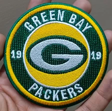 Green Bay Packers NFL Team Logo Iron On Patch - Sew Patch - Embroidered Patch